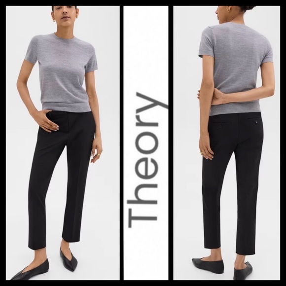 NWT Theory Trecca 2 Good Wool Pant - Picture 1 of 12